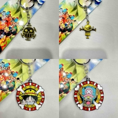 4 Styles One Piece Cartoon Anime Keychain