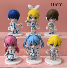 6款一套 Q版初音 #F50418 袋装手办 高约10cm 一箱50套