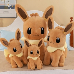 4 Sizes Pokemon Eevee Cartoon Anime Plush Toy Doll