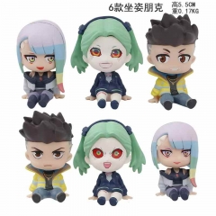 6pcs/set 5.5cm Cyberpunk Cartoon Anime PVC Figures