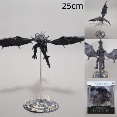 上古卷轴5 吞噬者 奥杜因 龙长约25cm，高约25cm，翅膀宽30cm，翅膀尾巴可以活动 彩盒尺寸19x9x23cm，连彩盒重约330g，一箱72个