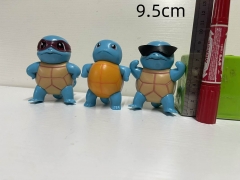 3pcs/set 9.5cm Pokemon Cartoon Anime PVC Figures