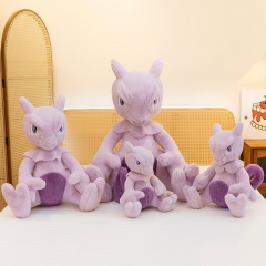 4 Sizes Pokemon Mewtwo Cartoon Anime Plush Toy Doll