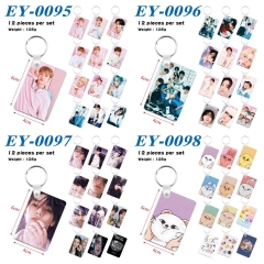 7 Styles 12pcs/set K-POP Stray Kids Cartoon Anime Keychain