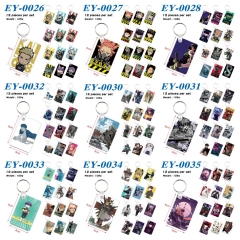 10 Styles 12pcs/set Kaiju No. 8 Cartoon Anime Keychain