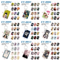 9 Styles 12pcs/set Demon Slayer: Kimetsu no Yaiba Cartoon Anime Keychain