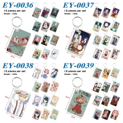 8 Styles 12pcs/set SPY×FAMILY Cartoon Anime Keychain