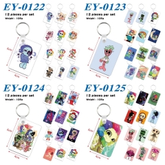 7 Styles 12pcs/set Dandy's World Cartoon Anime Keychain