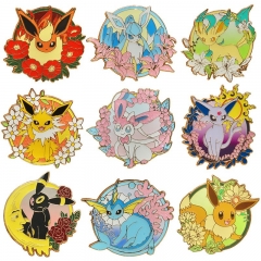 45MM 9 Styles Pokemon Cartoon Pin Anime Alloy Brooch