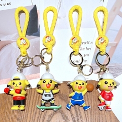 4 Styles Pokemon Pikachu Cartoon Anime Figure Keychain