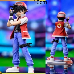 18cm Pokemon Red Cartoon Anime PVC Figure Toy