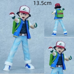 13.5cm Pokemon Ash Ketchum Cartoon Anime PVC Figure Toy
