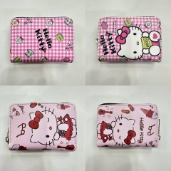 2 Styles Hello Kitty Cartoon Purse Anime Short Wallet