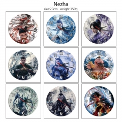 （With Light）11 Styles Ne Zha Cartoon Anime Clock