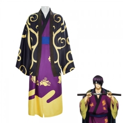 7 Sizes Gintama Takasugi Shinsuke Cartoon Anime Cosplay Costume Set