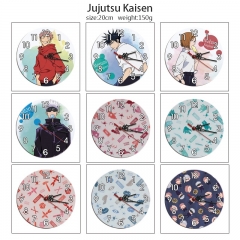 （With Light）12 Styles Jujutsu Kaisen Cartoon Anime Clock