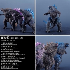 单款出 电影版 传奇 哥斯拉 蓝色 粉色 灰色 盒装手办 高21.5cm 一箱24个