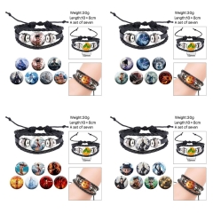 (Replaceable Pattern) 4 Styles Ne Zha Cartoon Anime Bracelet Wristband