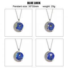 6 Styles Blue Lock Cartoon Anime Necklace