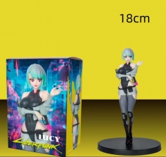 18cm Cyberpunk Edgerunners Lucy Cartoon Anime PVC FigureCyberpunk Edgerunners Lucy