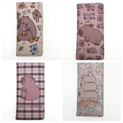 5 Styles Capybara Cartoon Purse Long Anime Wallet