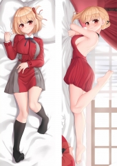 2 Sizes Lycoris Recoil Cartoon Sexy Girls Square Anime Pillow Case