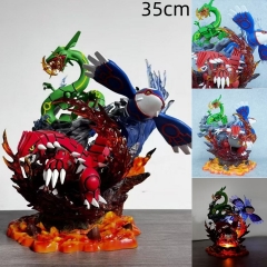 (with Light) 35cm Pokemon Trio master Cartoon Anime PVC Figure