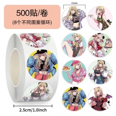 500贴8张循环更衣人偶坠入爱河卷卷贴防水手机笔记本水杯贴纸批发