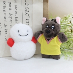 2 Styles Cute Dog Cartoon Anime Plush Toy Pendant