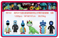 6pcs/set 4Inch Poppy Playtime Cartoon Anime PVC Figures (opp bag package