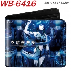 Ghost In The Shell Cartoon Purse Anime Short Wallet