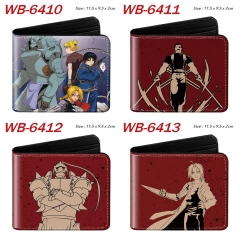 5 Styles Fullmetal Alchemist Cartoon Purse Anime Short Wallet