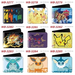 25 Styles Pokemon Cartoon Purse Anime Short Wallet