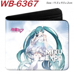 2 Styles Hatsune Miku Cartoon Purse Anime Short Wallet