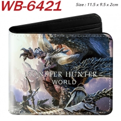2 Styles Monster Hunter Cartoon Purse Anime Short Wallet