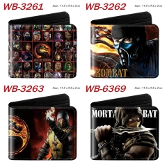 4 Styles Mortal Kombat Cartoon Purse Anime Short Wallet