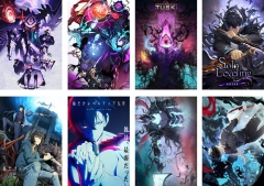 8PCS/SET 42*29CM Solo Leveling Cartoon Decoration Anime Paper Poster