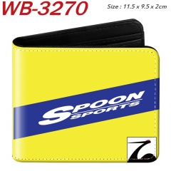 spoon sports-1款 动漫二折对折钱包新