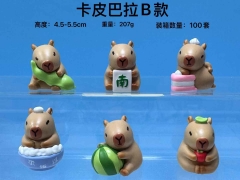 卡皮巴拉 B款 高度:4.5-5.5cm 重量:207g 装箱数量:100套