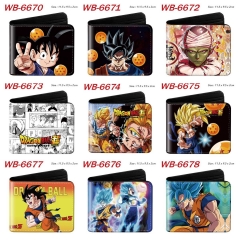 50 Styles Dragon Ball Z Cartoon Purse Anime Short Wallet