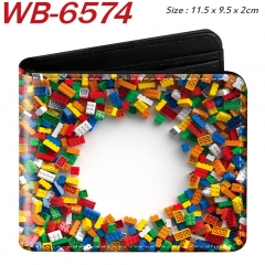 Bricks Toy Cartoon Purse Anime Short Wallet