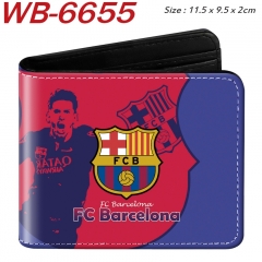 Lionel Messi Cartoon Purse Anime Short Wallet