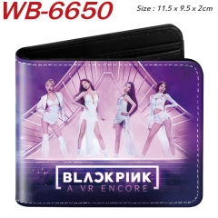 2 Styles K-POP Blackpink Cartoon Purse Anime Short Wallet