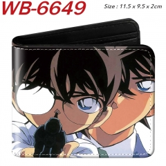Detective Conan Cartoon Purse Anime Short Wallet