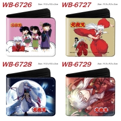 4 Styles Inuyasha Cartoon Purse Anime Short Wallet