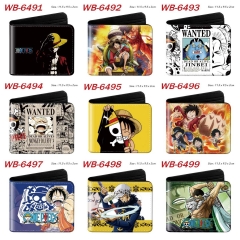 39 Styles One Piece Cartoon Purse Anime Short Wallet