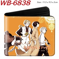 Bungo Stray Dogs Cartoon Purse Anime Short Wallet