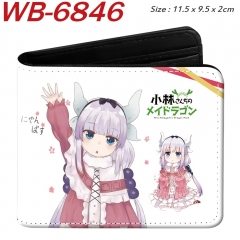 Miss Kobayashi's Dragon Maid Cartoon Purse Anime Short Wallet