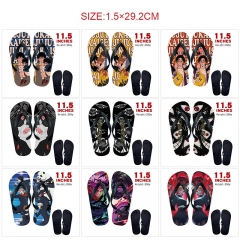 11 Styles Jujutsu Kaisen Cartoon Pattern Flip Flops Anime Slippers