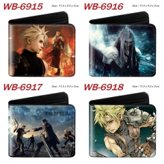 6 Styles Final Fantasy Cartoon Purse Anime Short Wallet